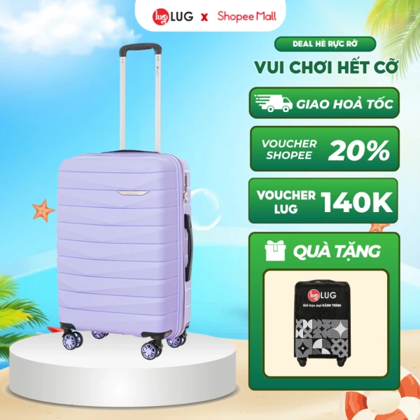 Chiếc vali nhựa PP giảm sâu bền lâu nhưng không ngăn được nỗi lo mất mã số khi di chuyển