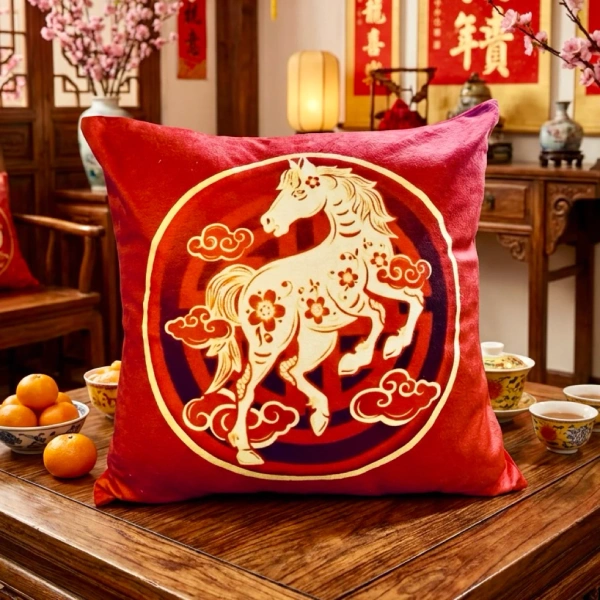 Có thật không? Khi vỏ gối đỏ Tết làm bừng sáng phòng khách, việc giặt sạch lại gây phiền toái?