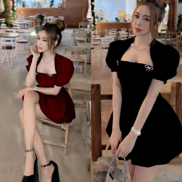Có thực sự thoải mái khi mặc đầm bí cúp ngực kết hợp áo khoác sang chảnh size lớn trong ngày hội tết?