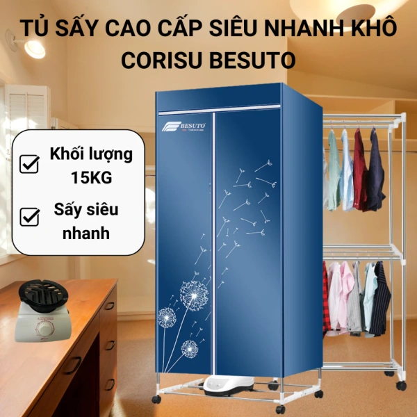 Công suất 1200W và lớp inox: Khi máy sấy quần áo diệt khuẩn không thật sự loại bỏ mùi bẩn lâu ngày.