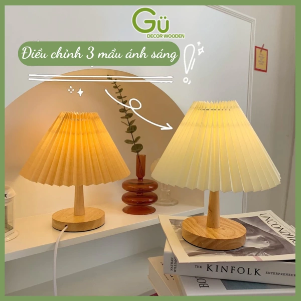 Công tắc ba màu trên đèn ngủ gỗ khiến buổi tối khó quyết định ánh sáng – những bất ngờ sau một tháng sử dụng