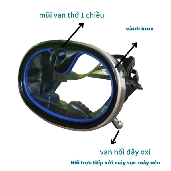 Đầu nối dây oxi trên kính lặn: chi tiết nhỏ mà nhiều người bỏ qua đến khi gặp khó thở dưới nước