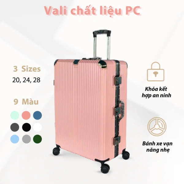 Dấu vết mòn nhẹ trên valí nhôm thường không nhận ra cho tới khi cần đóng gói đồ dễ vỡ
