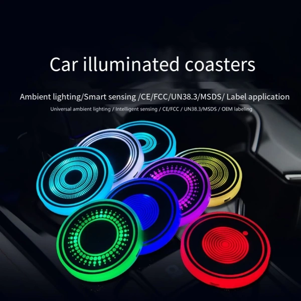 Đèn LED giữ cốc ô tô bật sáng 7 màu có thể sạc lại: thực sự cần thiết cho hành trình dài?