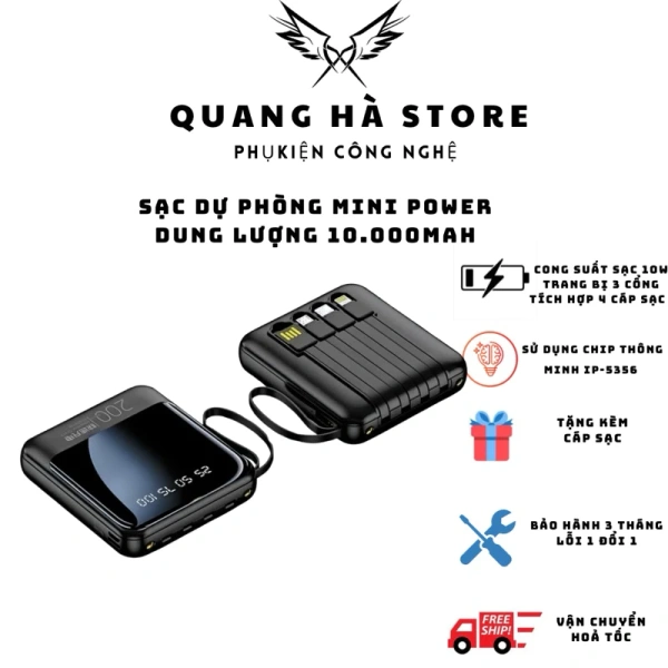 Đèn LED trên sạc dự phòng 10.000 mAh thường chỉ bật khi pin gần cạn, khiến nhiều người dùng bất ngờ.
