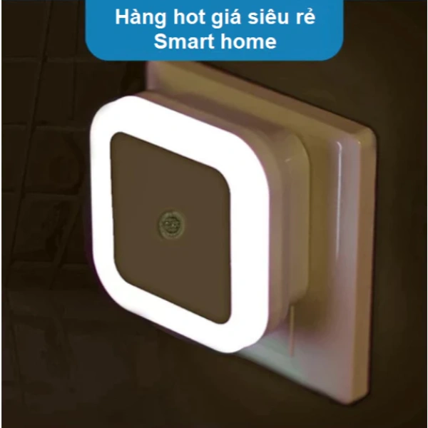 Đèn ngủ cảm biến ánh sáng nhẹ tự bật ban đêm mang lại cảm giác an lành, đồng thời giảm tiêu thụ năng lượng đáng kể