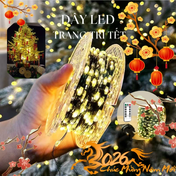 Độ dài và độ bền của dây đèn LED trang trí Tết thường bị lờ liệt cho đến khi cần thay mới