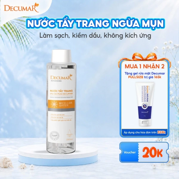 Độ pH 5.5 và không cồn trong nước tẩy trang dành cho da mụn thực sự làm giảm cảm giác khô rát sau mỗi lần rửa