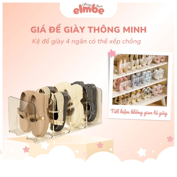 Giá để giày trong suốt cho bé: Khi một món đồ nhỏ giải quyết cả bữa sáng hỗn loạn.