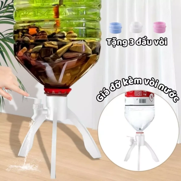 Giá đỡ bình nước kèm vòi linh hoạt: Khi một chi tiết nhỏ giúp giảm rò rỉ trong bếp hằng ngày