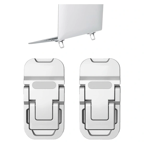 Giá đỡ máy tính xách tay mini gập làm không gian làm việc MacBook chật hẹp hơn so với dự đoán