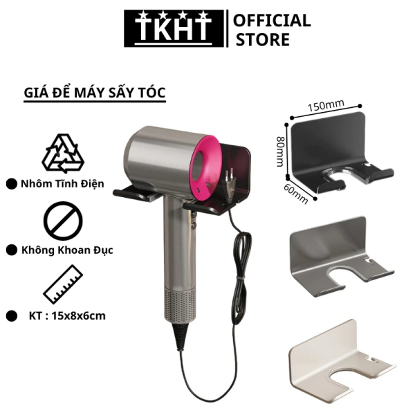 Giá treo máy sấy tóc tường bằng nhôm tĩnh điện giữ chắc sau một năm sử dụng – bí quyết ít người biết