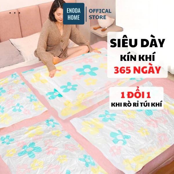 Giảm một nửa không gian tủ quần áo chỉ bằng một túi hút chân không dày cao cấp.