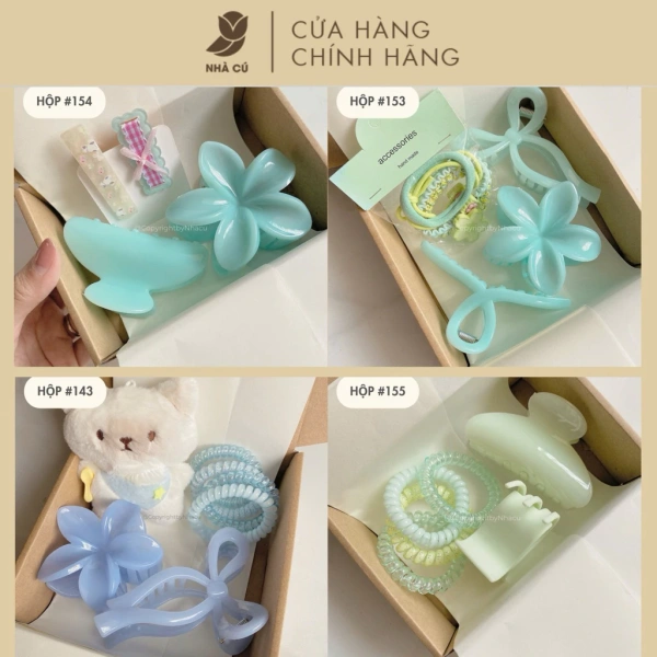 Giấy lót trong hộp quà kẹp tóc thường bị bỏ qua, gây bất ngờ khi mở.