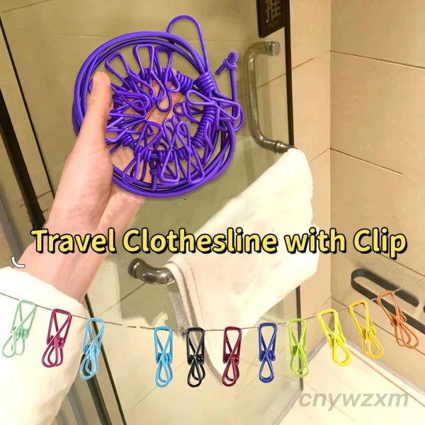 Gió mạnh khiến bạn nhận ra giá trị của kẹp du lịch đa năng trong việc giữ dây quần áo không trượt