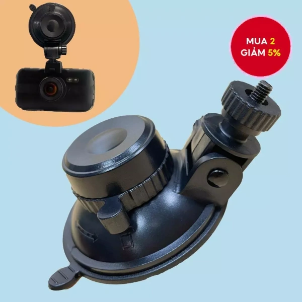 Góc quay 360 độ của phụ kiện gắn camera hành trình thực sự giảm thiểu rung lắc khi xe vào khúc cua gập ghềnh