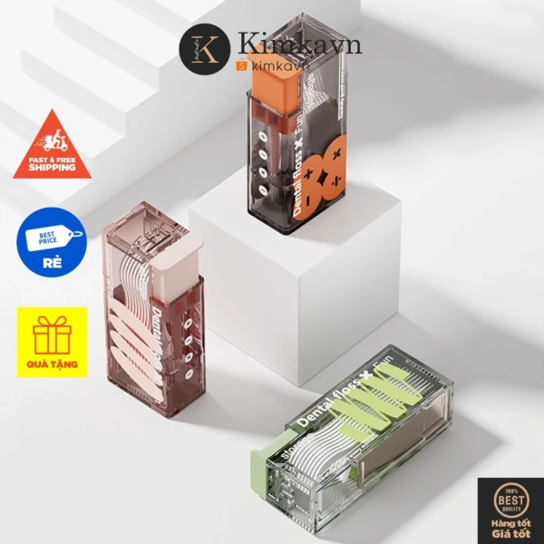 Hộp đựng chỉ nha khoa dạng mini làm túi áo chật hơn: chi tiết nút bấm mà ít người chú ý