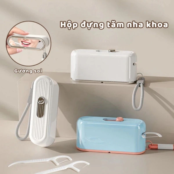 Hộp đựng tăm chỉ mini gọn nhẹ thực tế khiến nhiều người bỏ lỡ việc vệ sinh nút tự động sau mỗi lần dùng