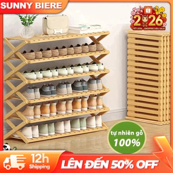 Kệ giày đa tầng gập gọn tiết kiệm không gian – khi một món đồ nhỏ thay đổi cách sắp xếp nhà.