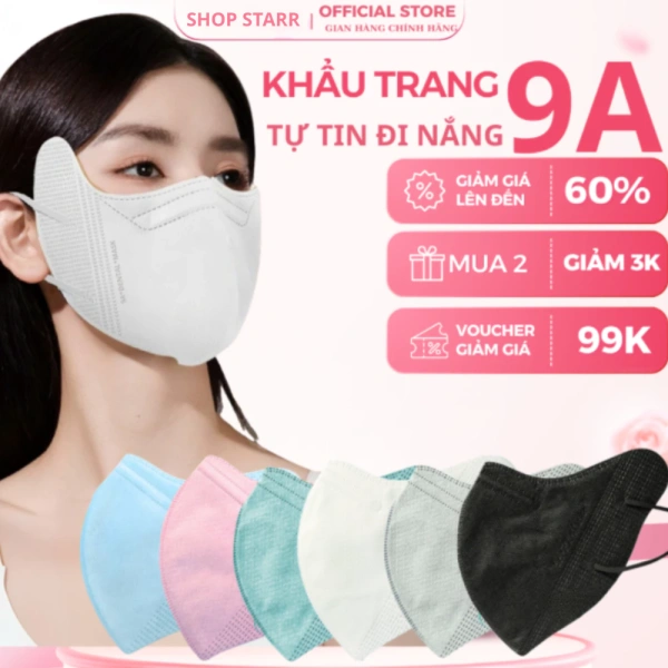 Khẩu trang chống nắng dày dặn, ôm trọn mặt: Khi độ rộng gây khó thở trong giờ làm việc dài