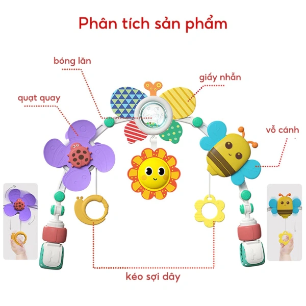 Khi bạn nghĩ kẹp xe đẩy chỉ để giữ chắc, lại phát hiện nó còn giúp bé khám phá chơi một cách tự nhiên