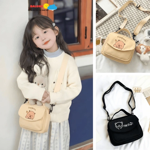 Khi bé yêu thích xách túi đeo chéo mini, bố mẹ mới nhận ra dây rổ dễ rách trong những chuyến dã ngoại.