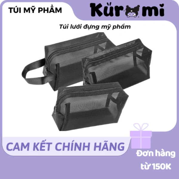 Khi chiếc túi lưới đựng mỹ phẩm có khóa kéo gây rối loạn quy trình chuẩn bị trang điểm mỗi buổi sáng