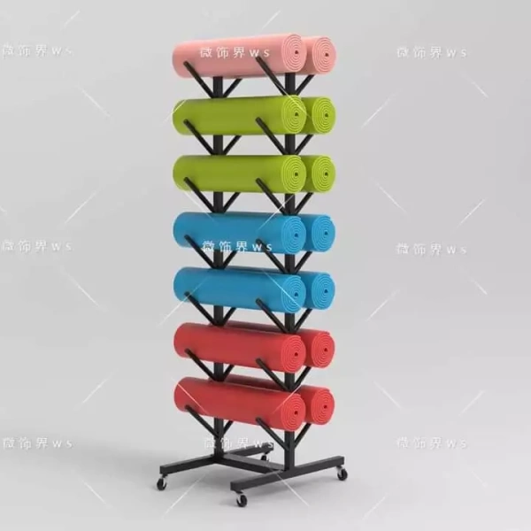 Khi kệ treo thảm yoga biến góc phòng chật chội thành không gian gọn gàng bất ngờ