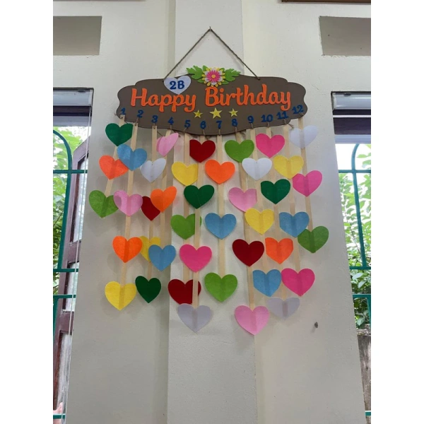 Khi kích thước 30x60 cm của bộ trang trí sinh nhật khiến không gian phòng bỗng chật hẹp hơn dự định