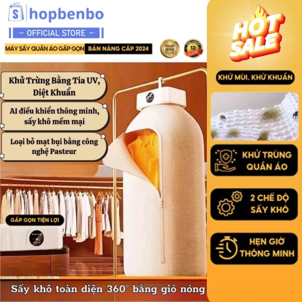 Khi máy sấy mini gập gọn thực sự trở thành bảo hiểm cho quần áo ẩm trong chuyến du lịch