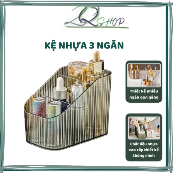 Khi một ngăn trong khay 3 ngăn để đồ trang điểm luôn là nơi ẩn mất phụ kiện yêu thích.