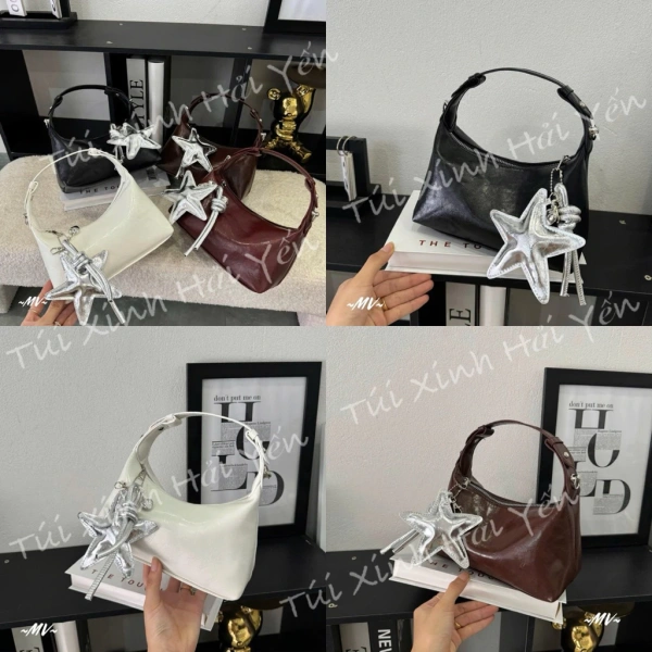 Khi túi đeo chéo da size 20 quá gọn, việc đặt ví và điện thoại trong một không gian chật hẹp trở thành bất ngờ khó chịu