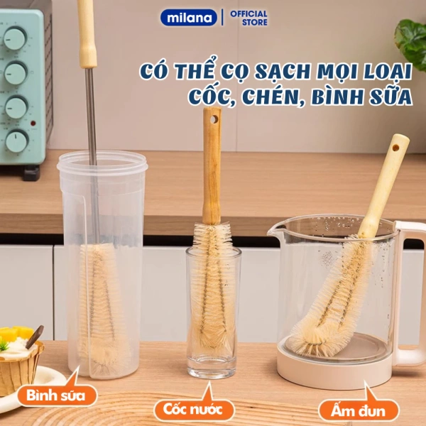 Không còn góc chết: Khi cọ rửa đa năng thực sự chinh phục những vết bám trong ly, bình và chậu cây