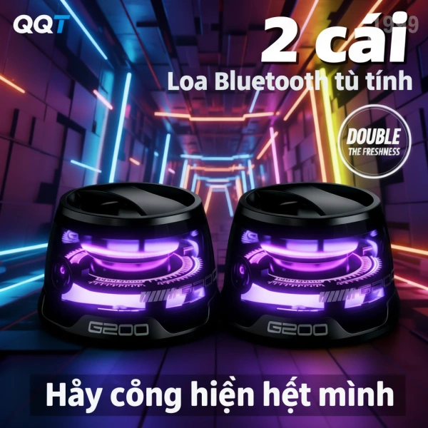 Không gian chật hẹp bỗng bừng sáng và rung động nhờ loa bluetooth mini đèn LED đa sắc và bass mạnh