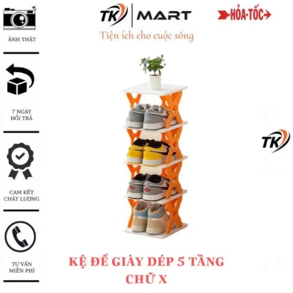 Không gian nhỏ, kệ giày đa tầng gấp gọn thực sự giúp tối ưu lưu trữ như mong đợi