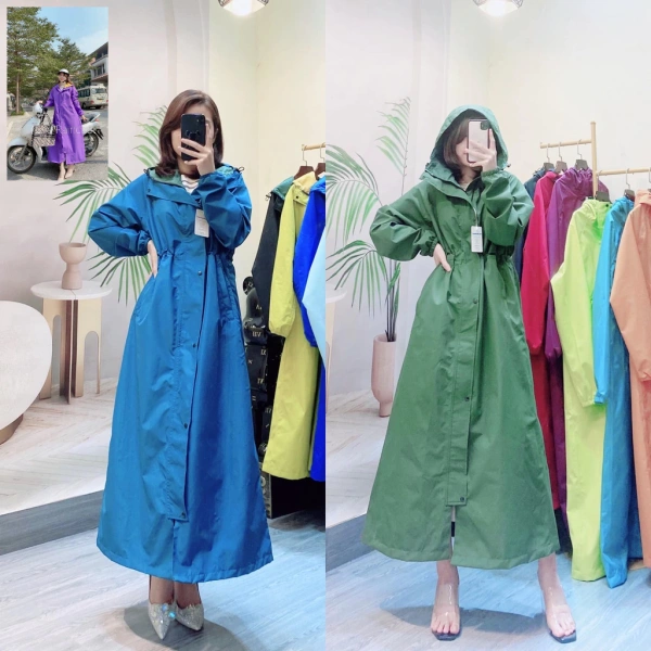 Lớp lót trong áo mưa 2 lớp quyết định sự ấm áp khi mưa nhẹ làm da lạnh