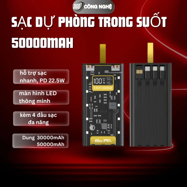 Màn hình LED trên sạc dự phòng 30 000 mAh thực sự giúp kiểm soát năng lượng hay chỉ gây rối khi di chuyển?