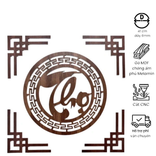 Màu nâu óc chó và khả năng chống ẩm của bộ trang trí ban thờ gỗ MDF thực sự quyết định độ bền của các vật thờ