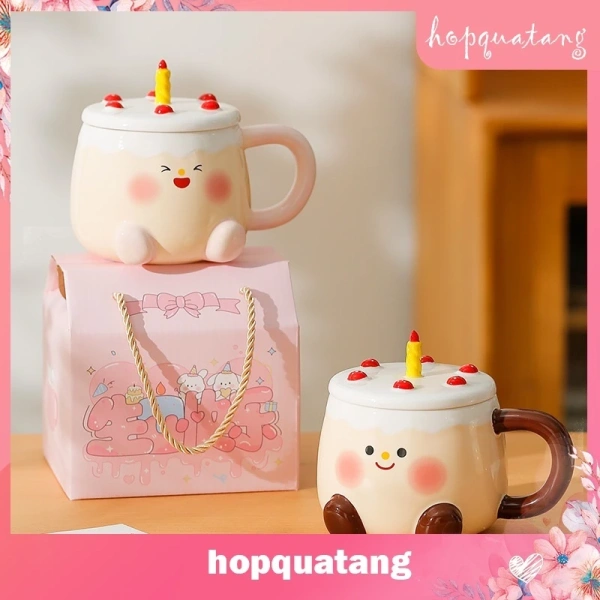 Màu sắc rực rỡ của cốc sứ hình bánh kem nhanh tan sau lần rửa đầu, khiến người nhận bất ngờ