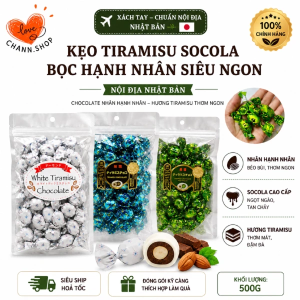 Mơ tưởng vị tiramisu mềm mịn trong kẹo, nhưng độ giòn của hạnh nhân lại thay đổi toàn bộ cảm nhận