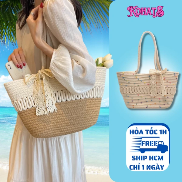 Một chiếc túi tote vintage lớn có khóa kéo khiến việc sắp xếp đồ dùng du lịch vừa tiện vừa gặp rủi ro bất ngờ