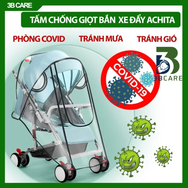 Mưa gió bất ngờ, áo mưa xe đẩy thường để lỡ kẽ nhỏ khiến bé vẫn cảm thấy ướt