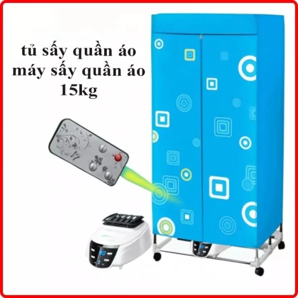 Mưa suốt tuần, tủ sấy quần áo hai tầng biến thời gian chờ khô thành chỉ vài phút.