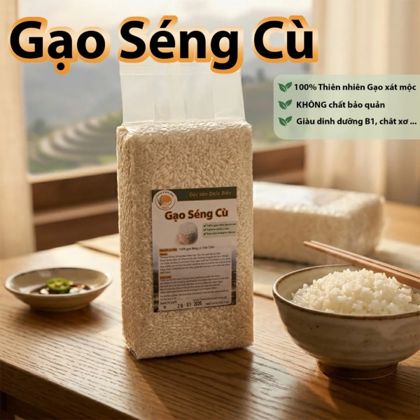 Mùi thơm bền lâu của gạo xát mộc dẻo hút chân không thay đổi cảm nhận về bữa cơm hàng ngày