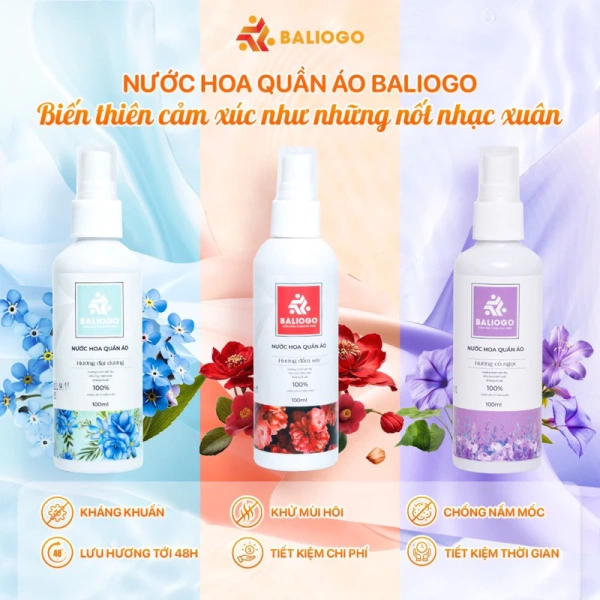 Mùi thơm trên áo kéo dài suốt ngày chỉ nhờ một lớp xịt vải khô kháng khuẩn