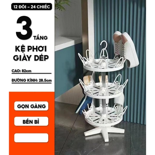 Những bất ngờ khi dùng kệ phơi giày đa tầng trong căn hộ chật hẹp