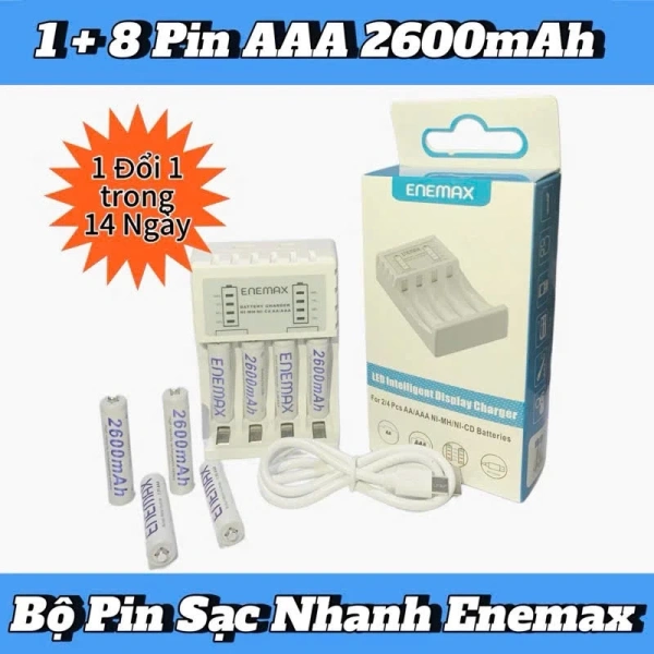 Những bất ngờ khi không để ý đến chỉ số % pin trên bộ sạc pin tái sử dụng nhanh