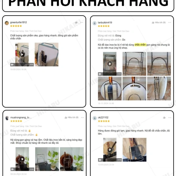 Những bất ngờ khi lắp kệ để dao thớt inox trong bếp: không gian gọn gàng nhưng rãnh gài dễ bám thực phẩm