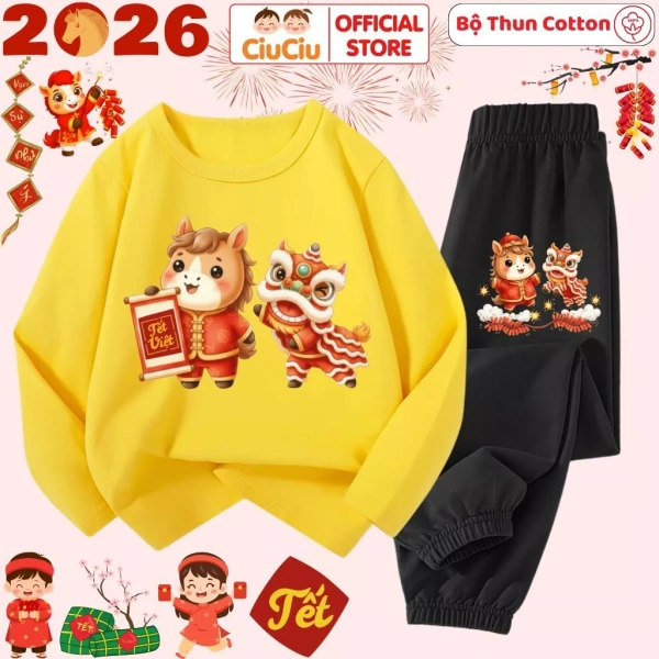 Những bất ngờ khi mặc bộ thun Tết cho bé trong tháng lạnh năm 2026