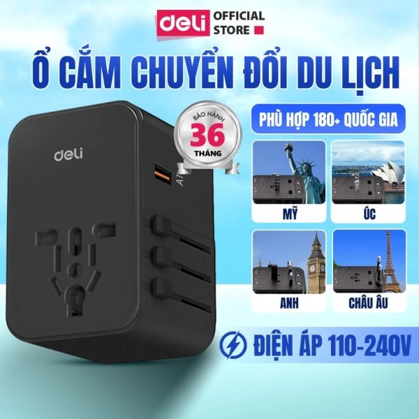 Những bất ngờ khi mang ổ cắm chuyển đổi du lịch nhỏ gọn tích hợp sạc nhanh 25W vào hành trình dài